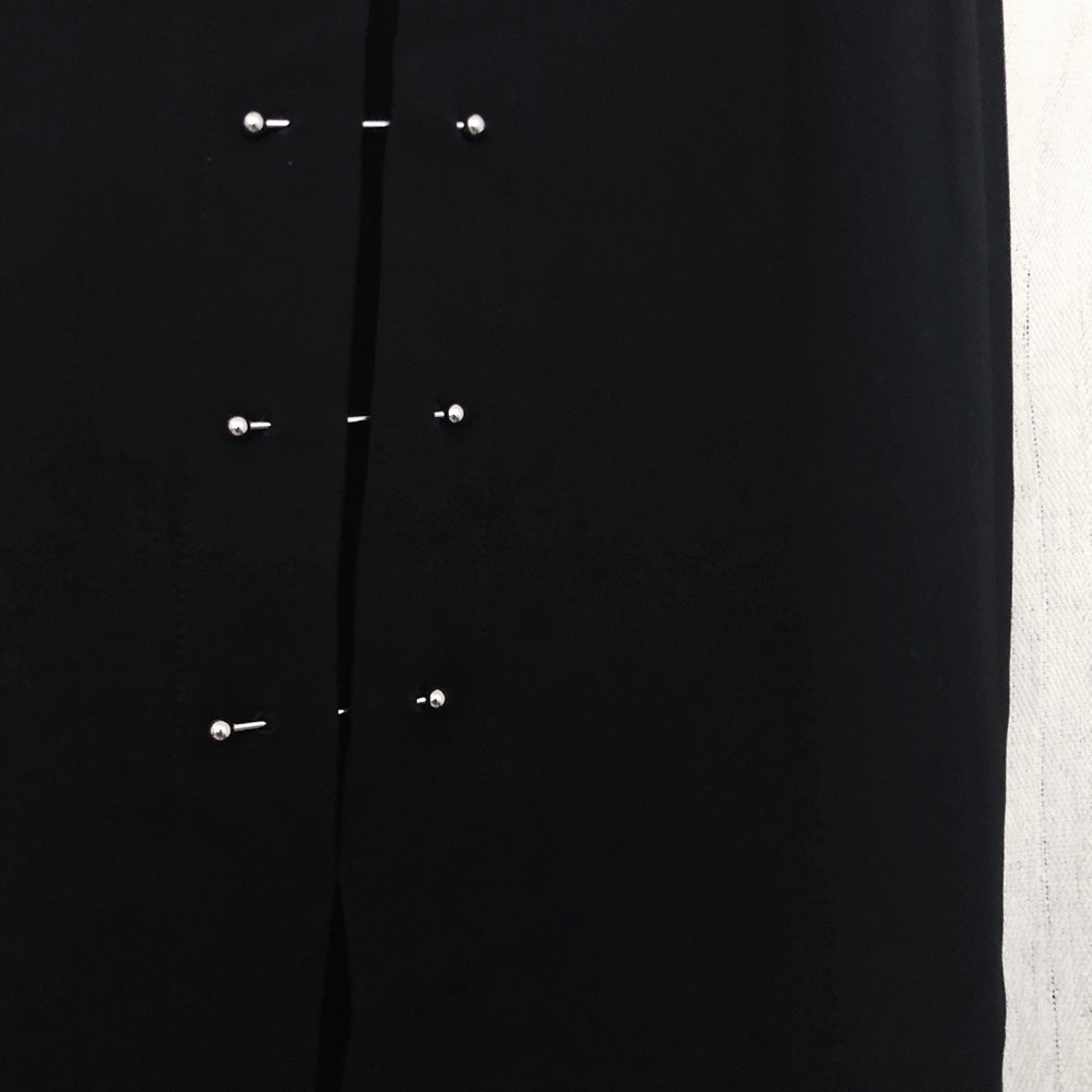 ALC Black Dean Skirt w/ Gunmetal Barbell Closure - Picture 5 of 8